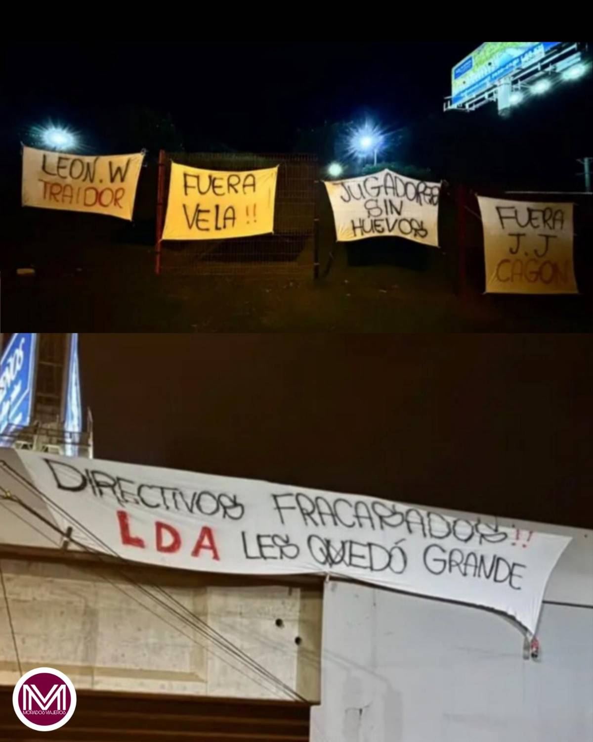 ¡Guerra en Alajuelense! Les dejan carteles amenazantes antes de viajar a Honduras