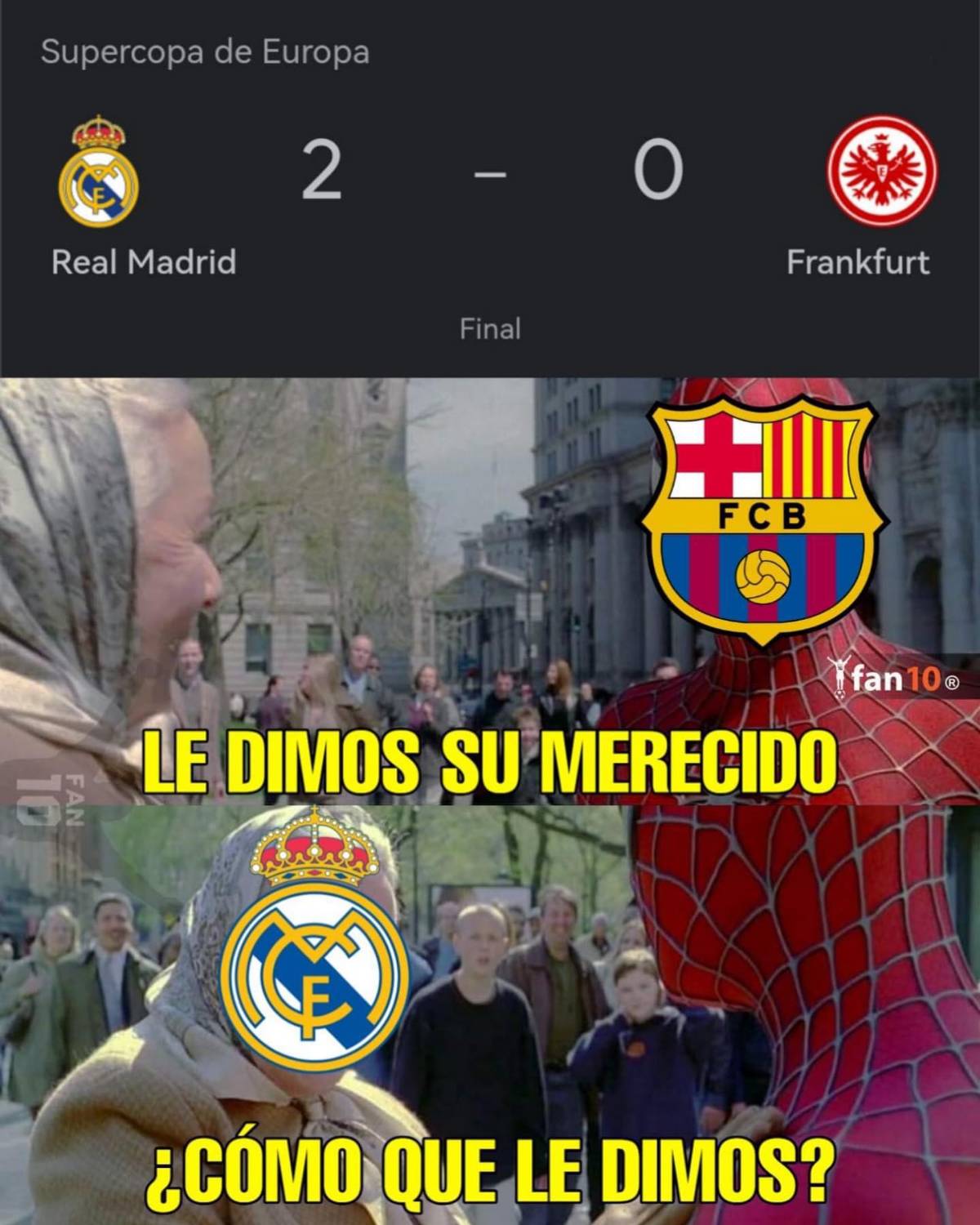 Real Madrid conquista la Supercopa de Europa... ¡y los memes destrozan al Barcelona!