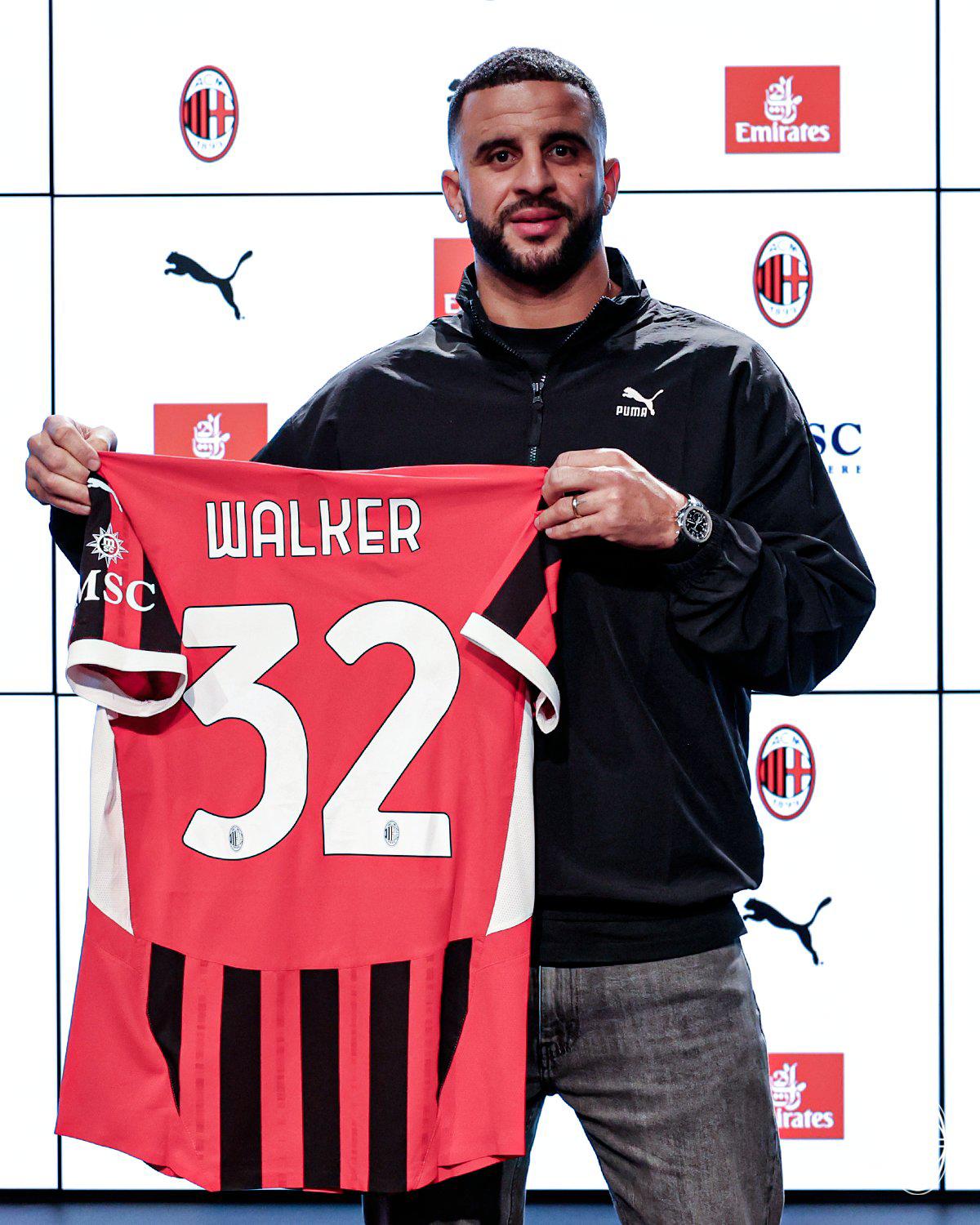 Kyle Walker firmó un contrato hasta final de temporada con el Milan.