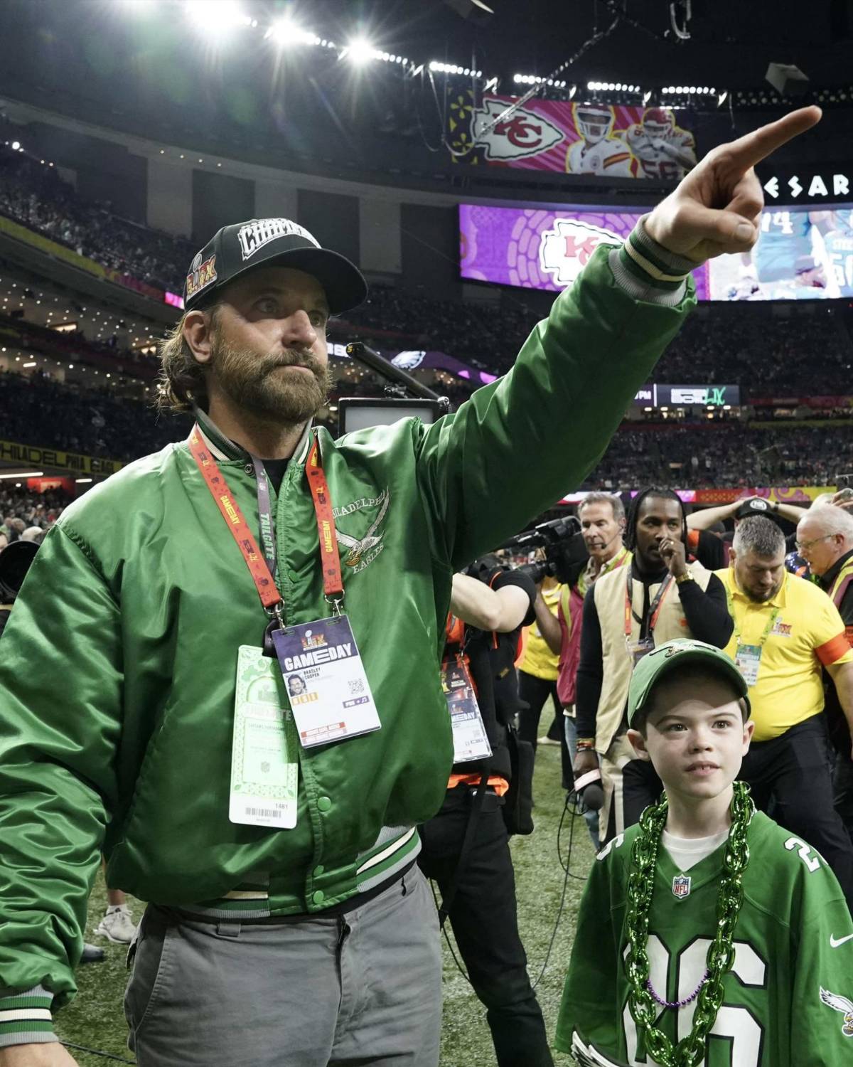 Los famosos que llegaron al Super Bowl LIX: las estrellas del Inter Miami, el Balón de Oro y Trump hizo historia