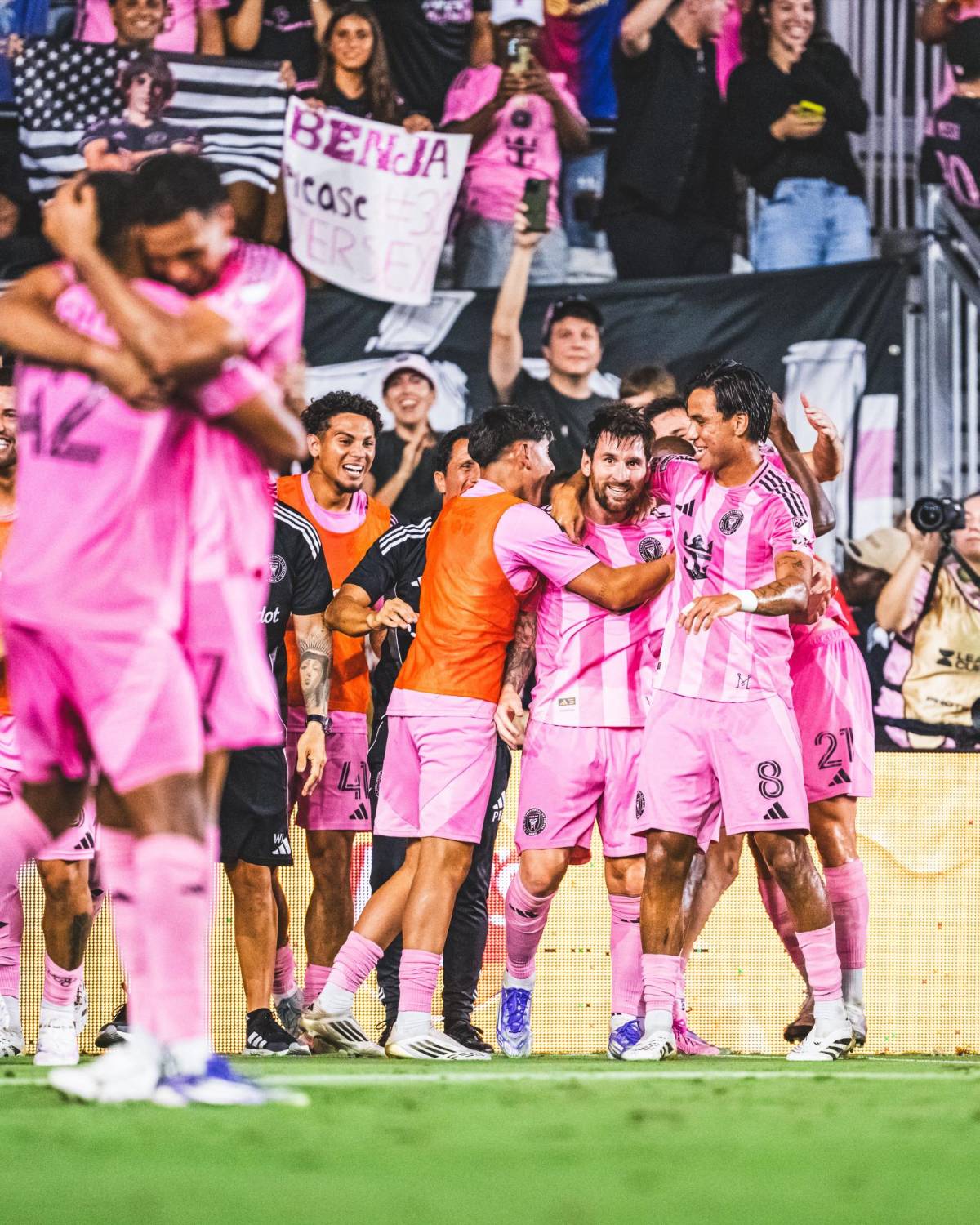 Inter Miami: el festejo de Messi con sus hijos y la algarabía tras clasificar a la final de la Leagues Cup