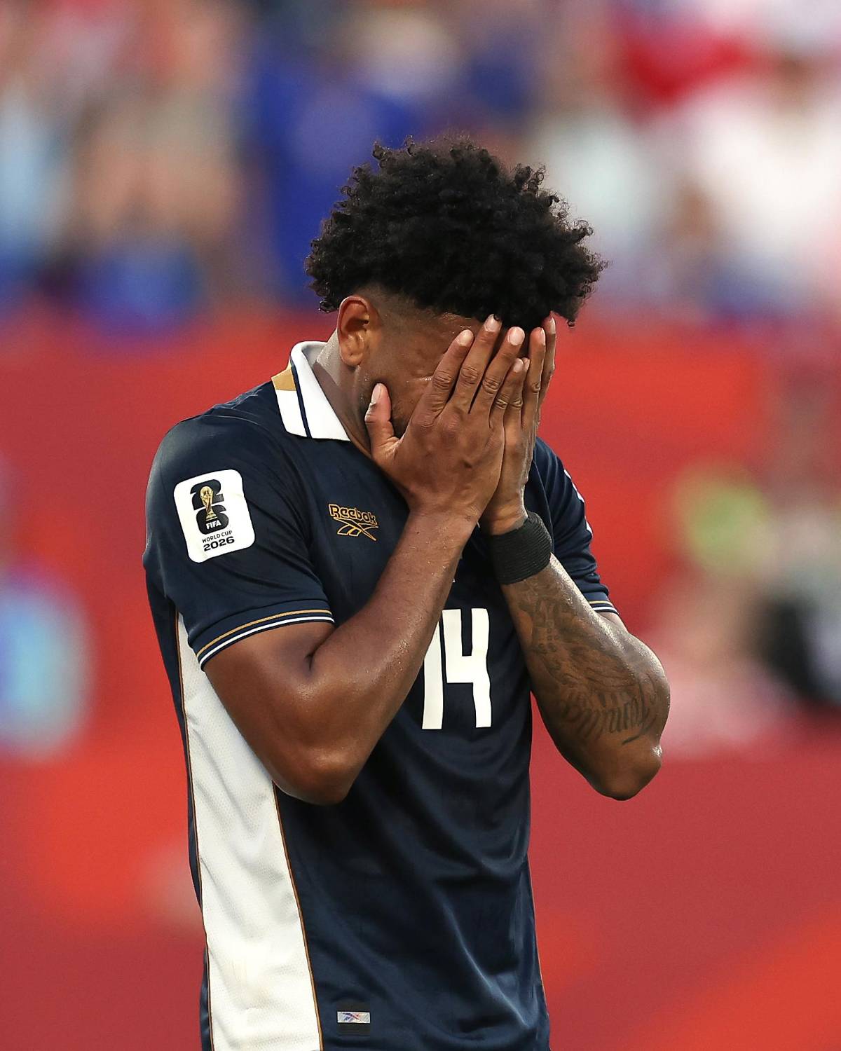Lágrimas y sufrimiento de los jugadores de Panamá tras la eliminación del Mundial