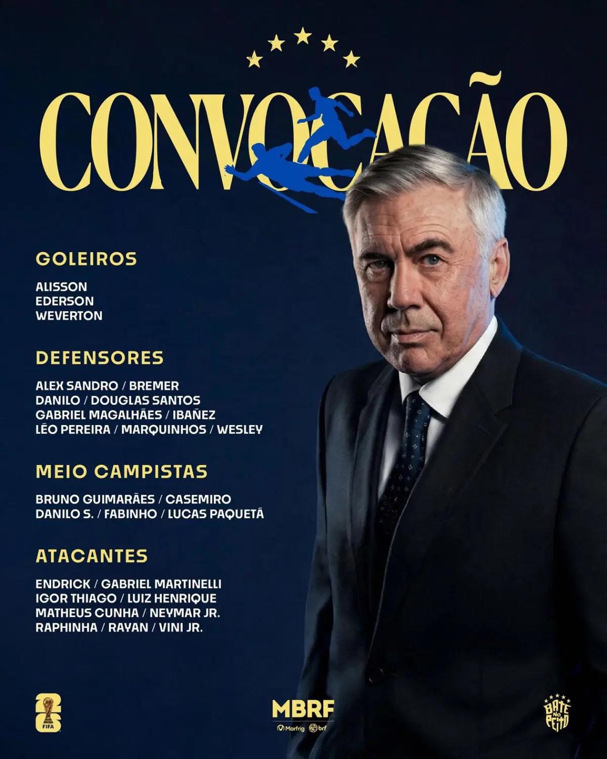 Ancelotti sacrificó a Joao Pedro por llevar a Neymar al Mundial y le responde