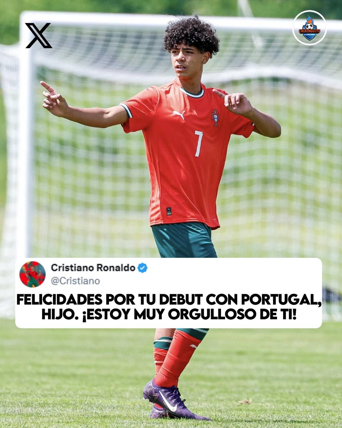 Hijo de Cristiano Ronaldo debutó con Portugal en el triunfo sobre Japón: así fue la reacción de su padre