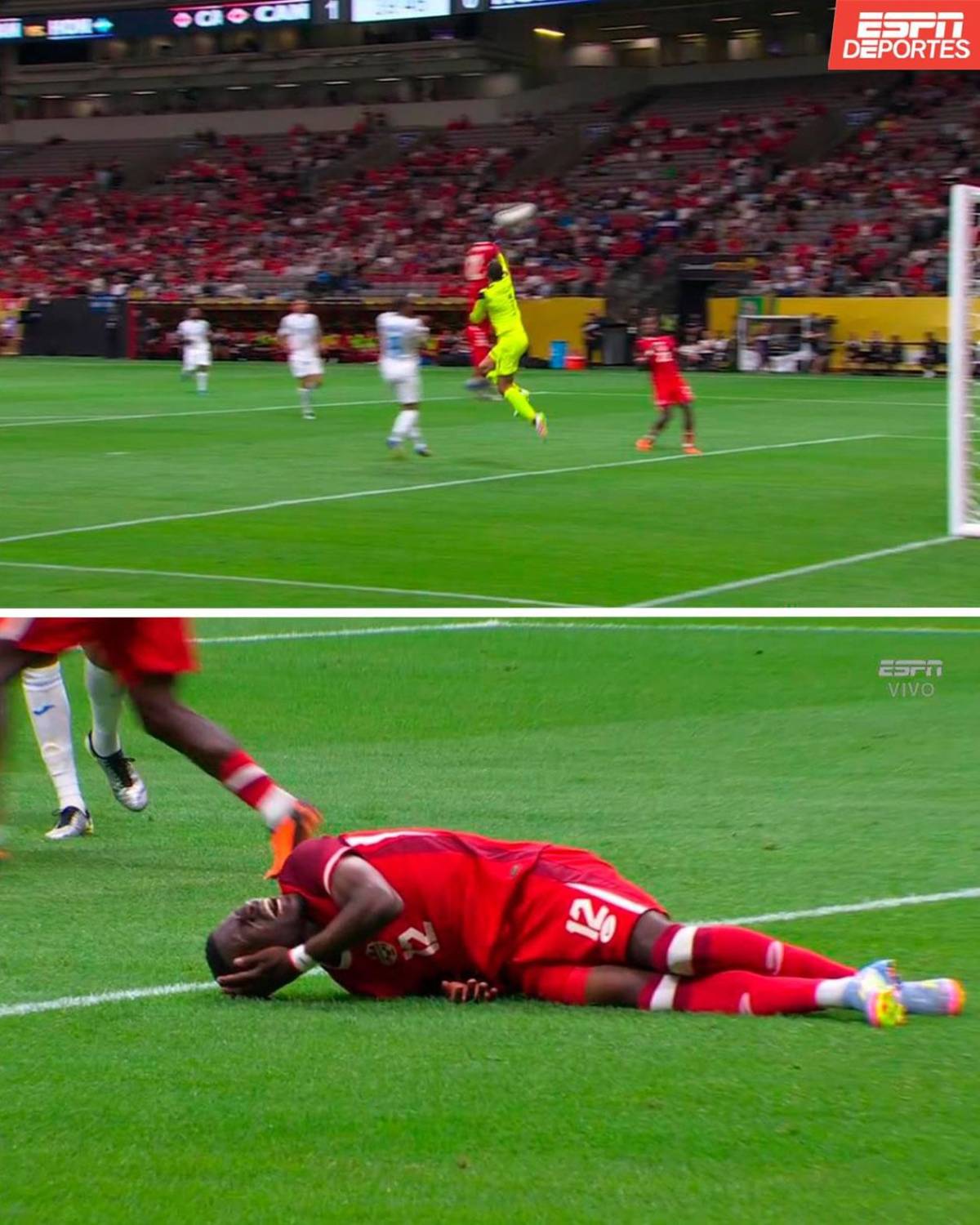 Honduras fue humillada por Canadá en Copa Oro: Los rostros de decepción y tristeza de los jugadores tras la paliza