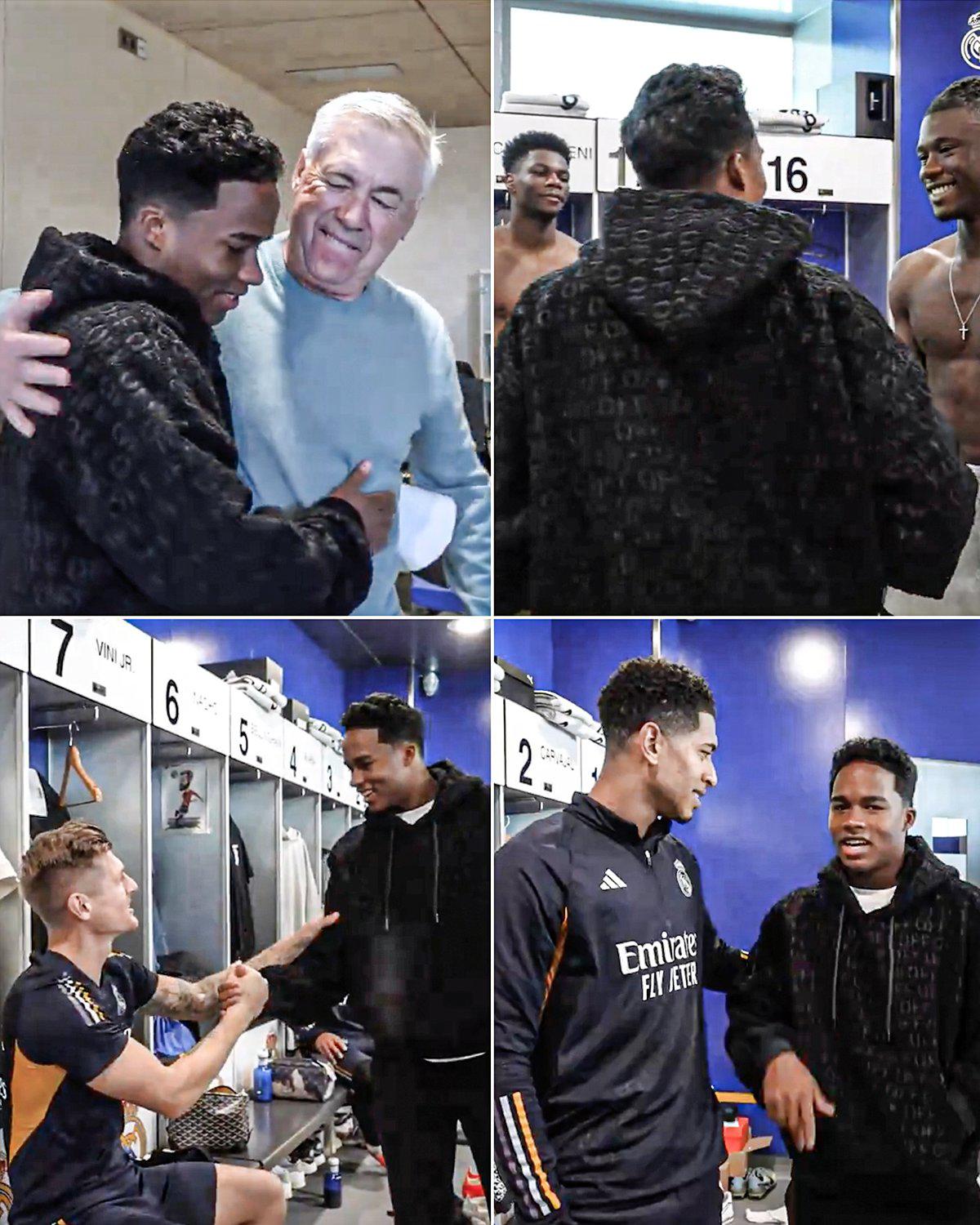 Real Madrid con una visita especial: Endrick conoció a sus nuevos compañeros y las palabras de Ancelotti