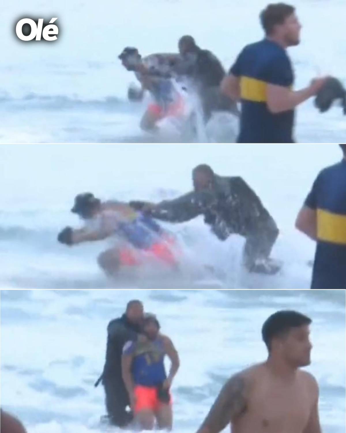 Afición de Boca invadía Copacabana previo a la final de Copa Libertadores... ¡y fueron emboscados por hinchas del Fluminense!
