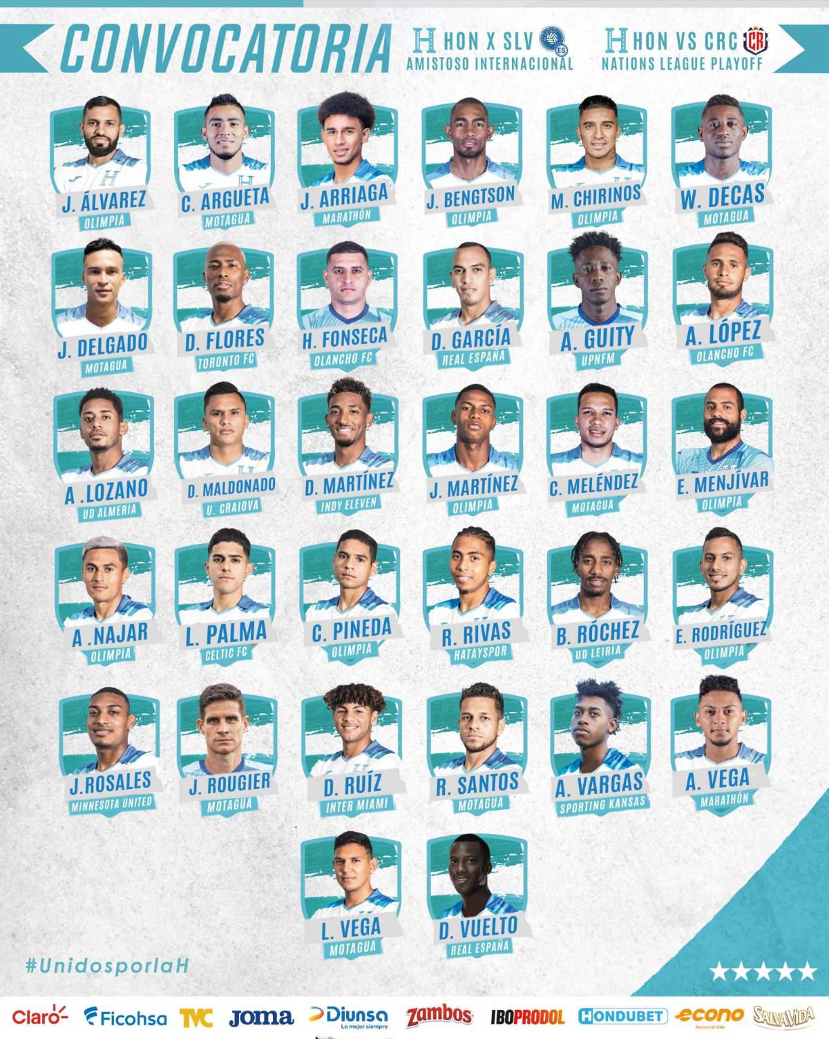 El posible 11 de la Selección de Honduras ante Costa Rica por el boleto a la Copa América 2024 tras conocerse a los convocados