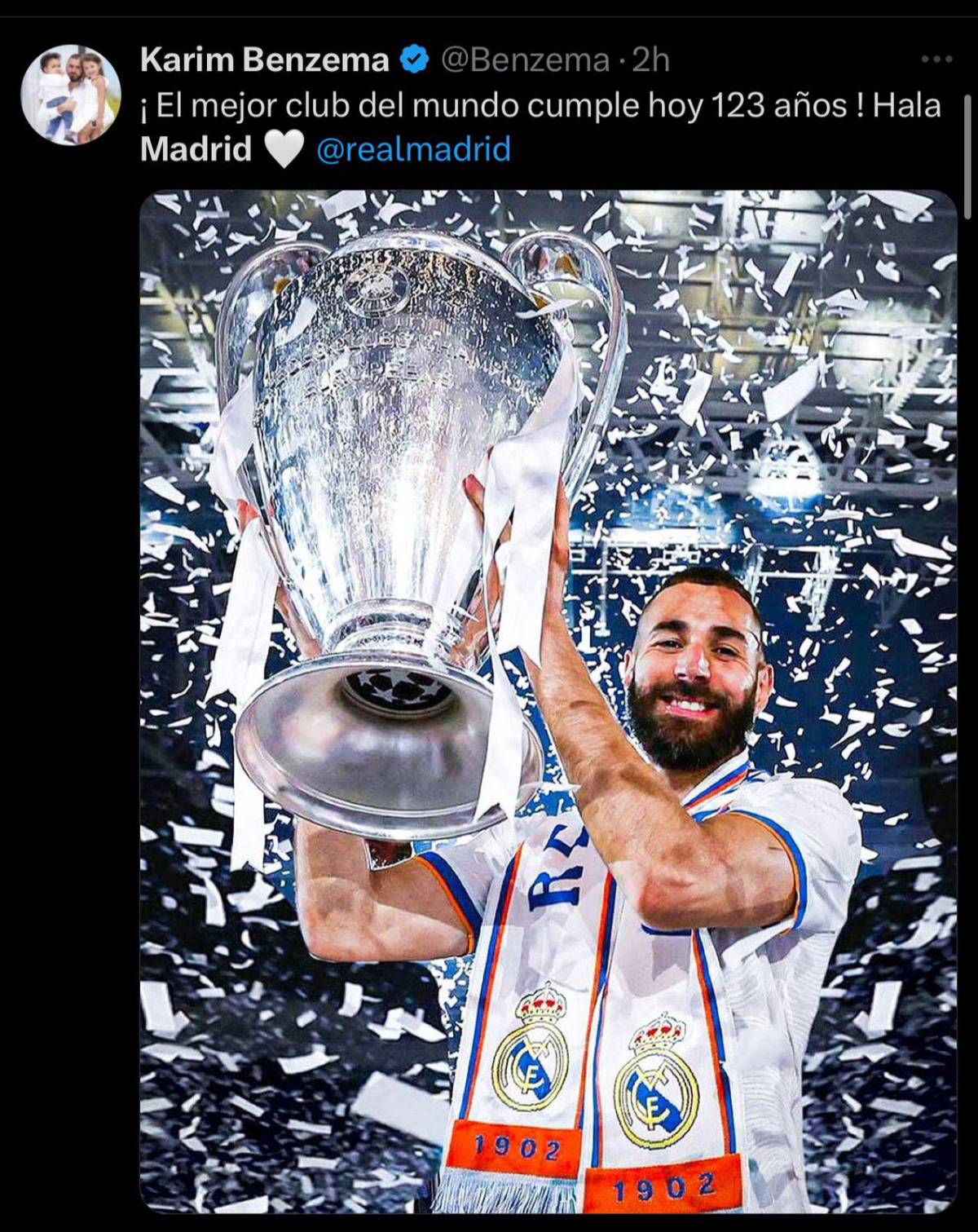 Mbappé ausente y Cristiano Ronaldo enamoró con su mensaje: las felicitaciones al Real Madrid por 123 aniversario