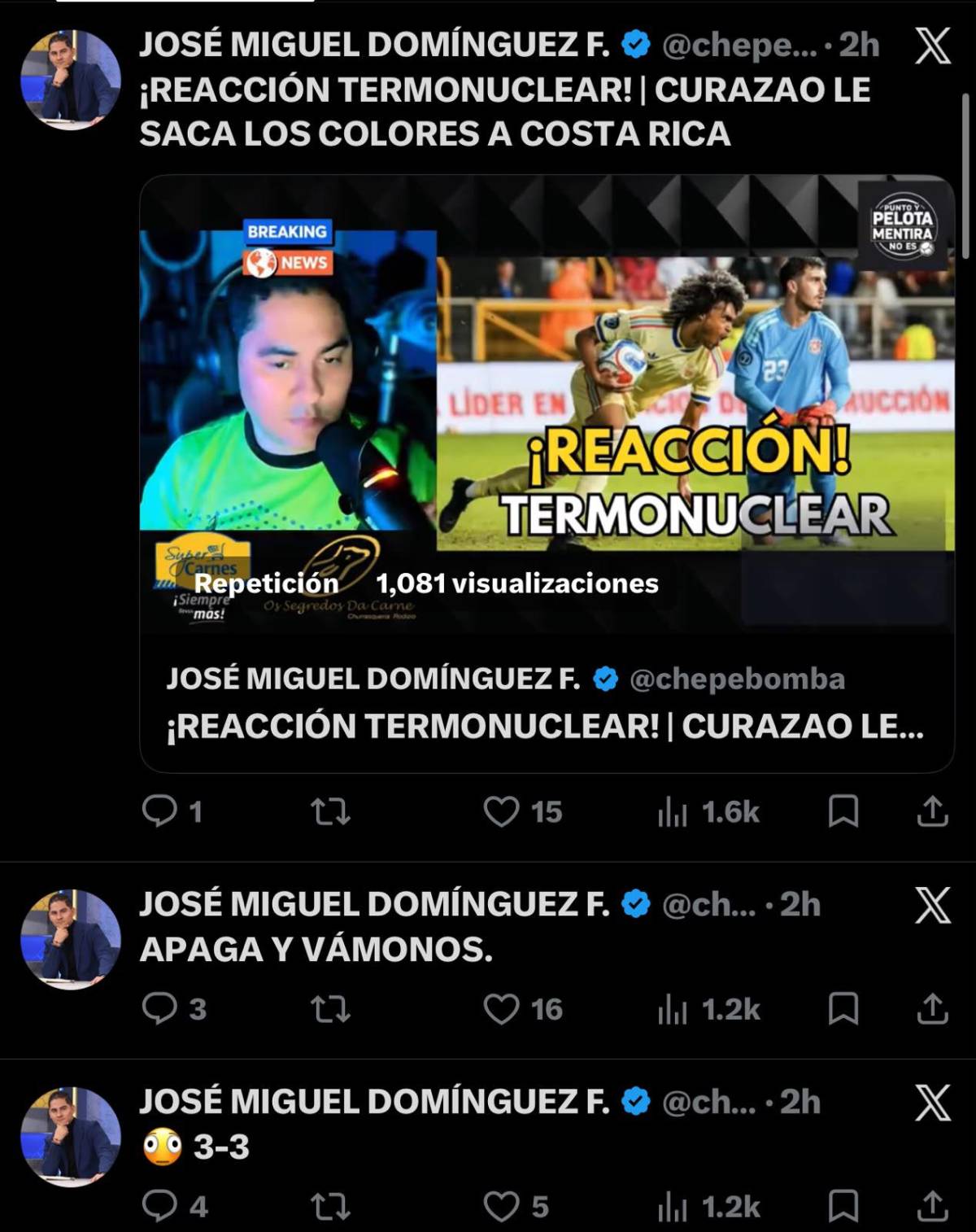 Chepebomba se burla: así reaccionó la prensa tras triunfo de Curazao a Costa Rica