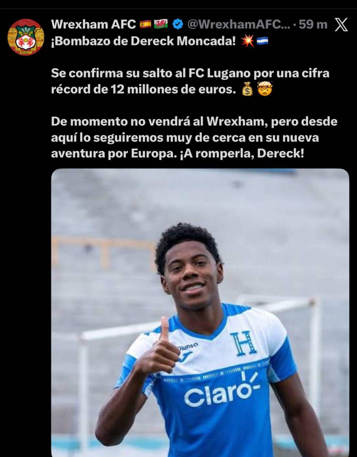 AS alucina su fichaje a Europa: así reacciona la prensa por el traspaso de Dereck Moncada a Lugano