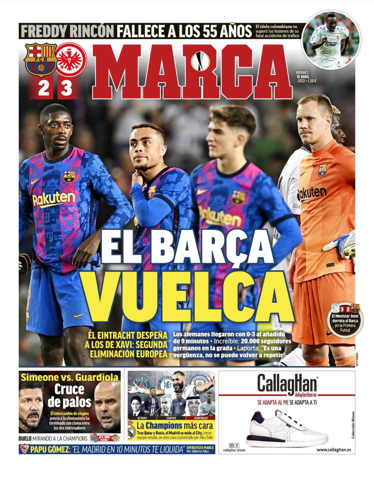 Las portadas y lo que dice la prensa sobre la eliminación del Barcelona en la Europa League: ¡Humillados!