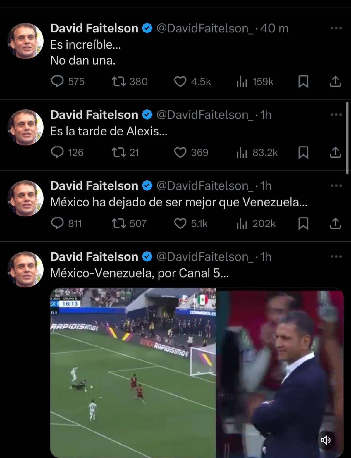 Faitelson y la prensa reacciona a la derrota de México ante Venezuela en la Copa América: “Somos una porquería”