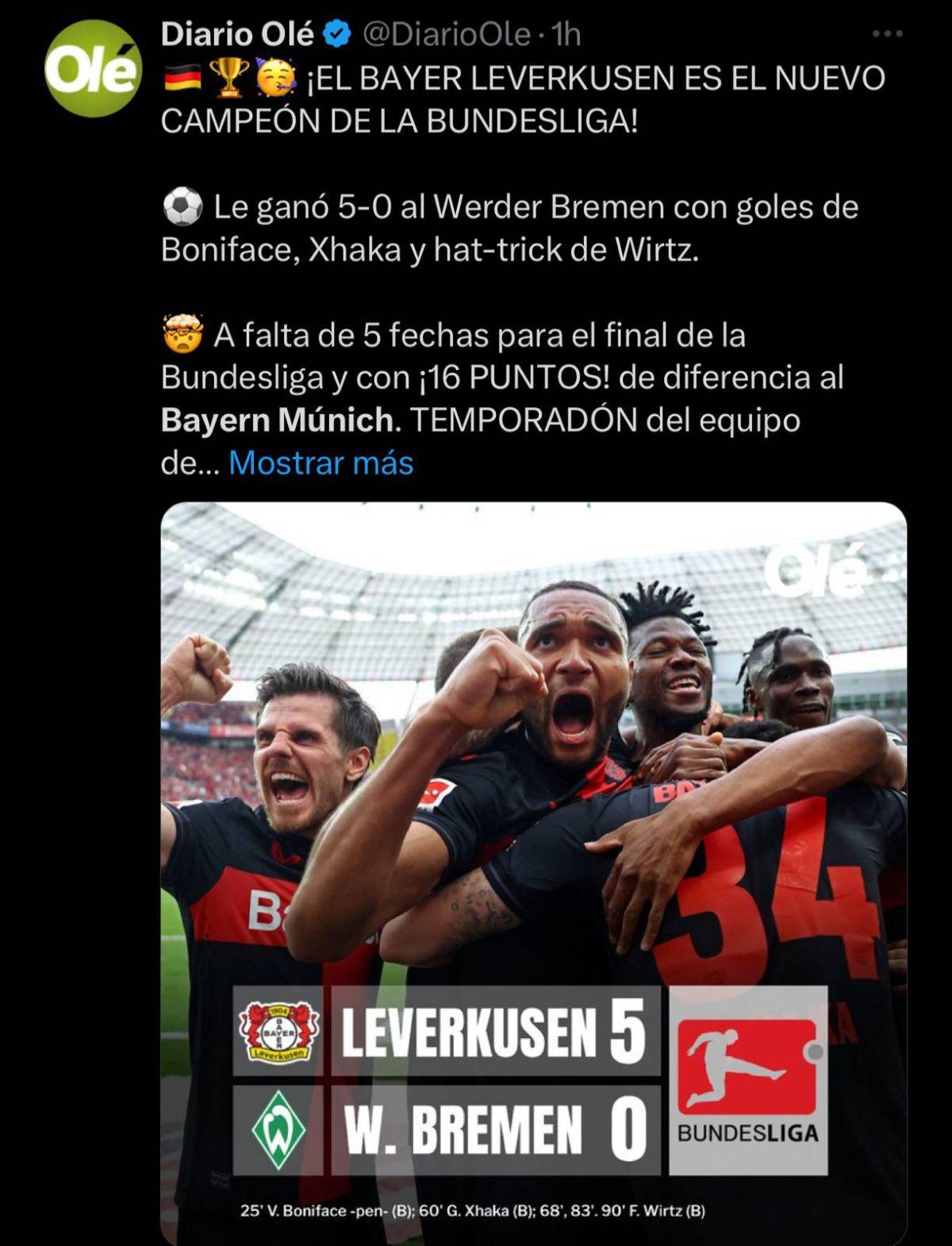 El irónico mensaje del Bayern Múnich y la felicitación de un ex Real Madrid: la prensa reacciona tras el título del Leverkusen