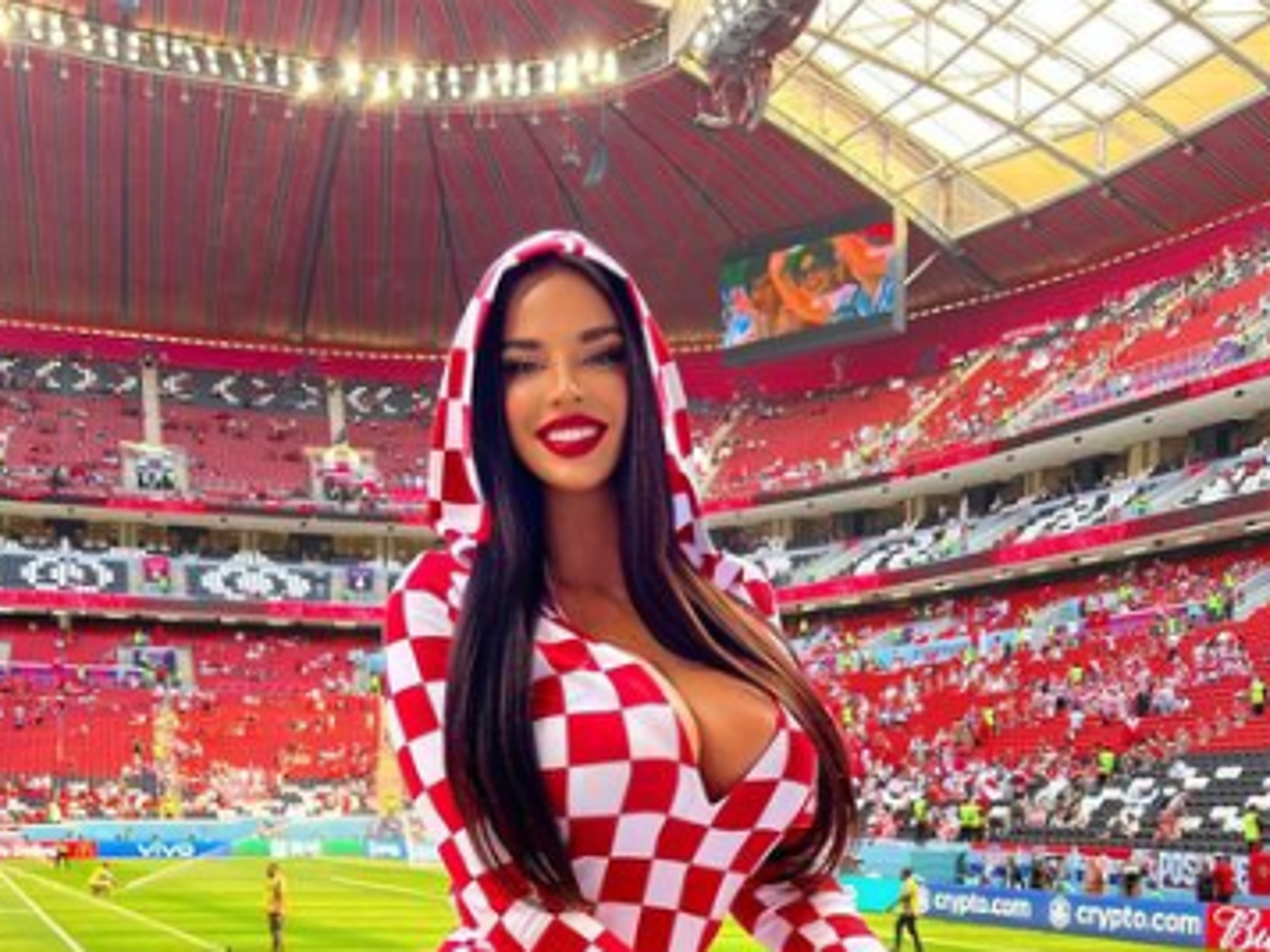 Así es la infartante modelo croata que desafía las normas de Qatar en el Mundial: ‘‘Esto es un desastre’’