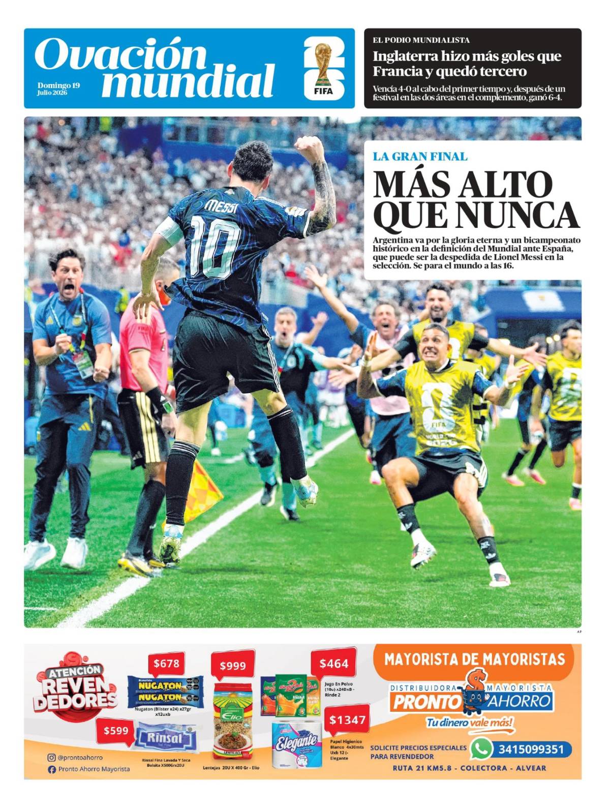 No tiene equipo; el último baile de Messi: prensa previo a la final del Mundial