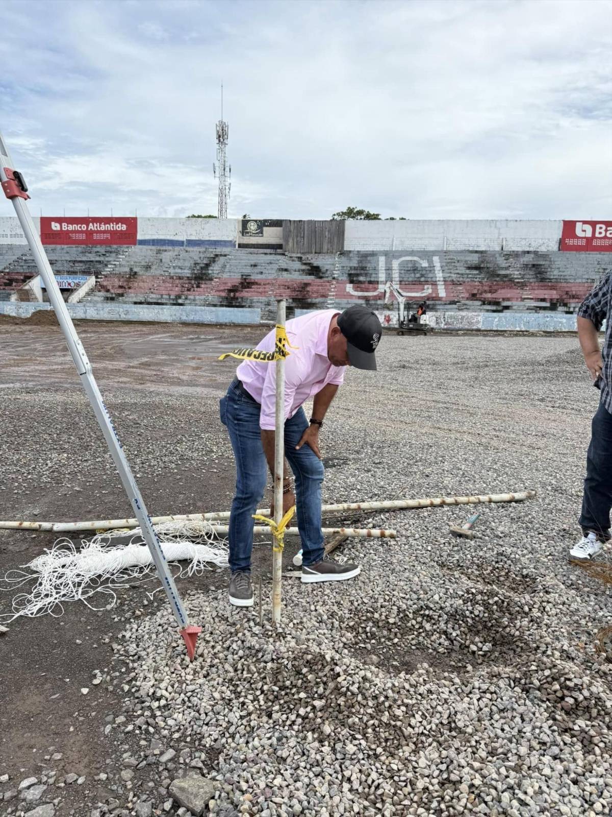¡Será una mesa de billar! Así luce el estadio Ceibeño con sus trabajos de remodelación en sus engramillado
