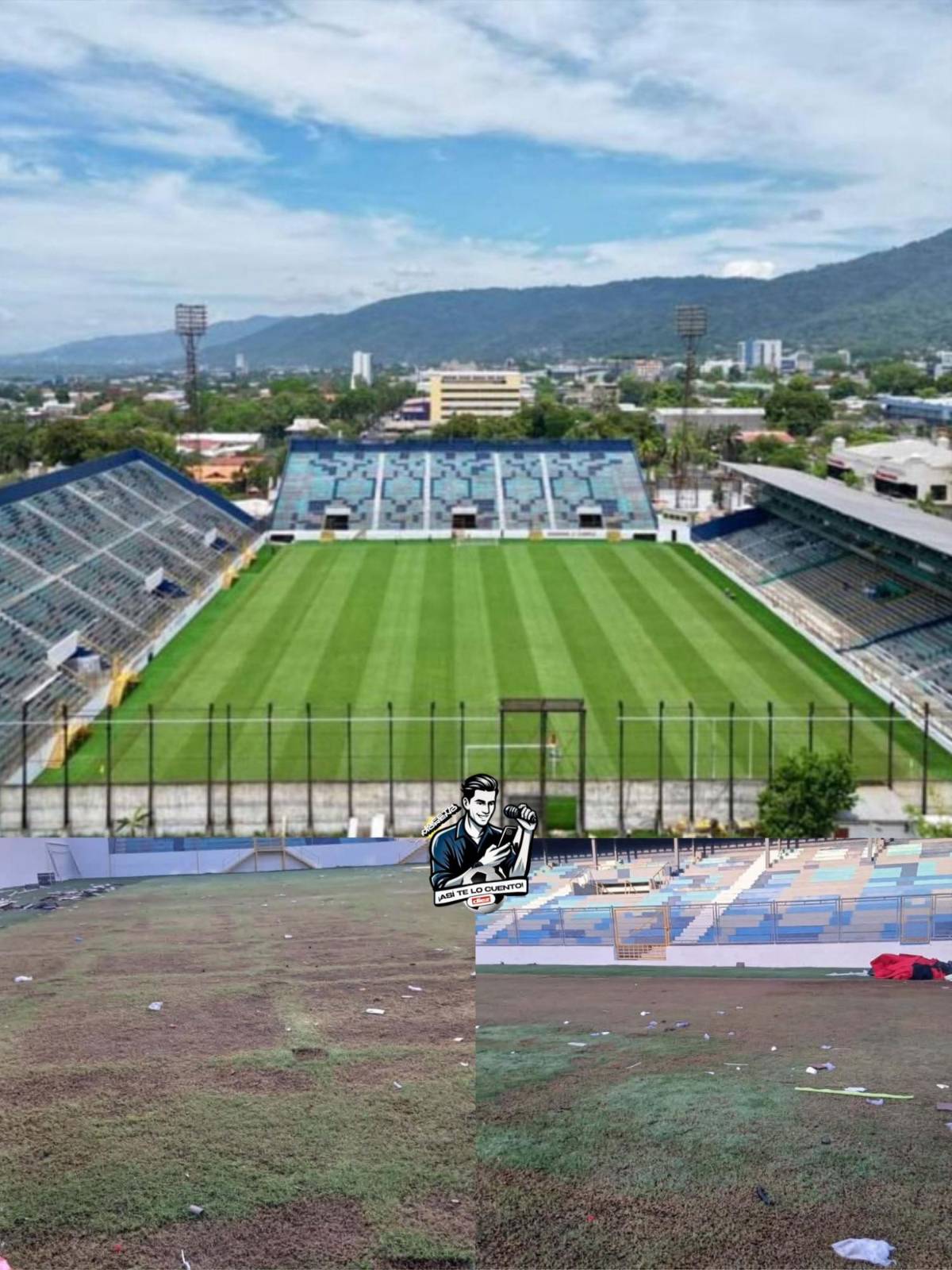 De costar 28.5 millones a esto: así está el estadio Morazán tras ser destruido por concierto