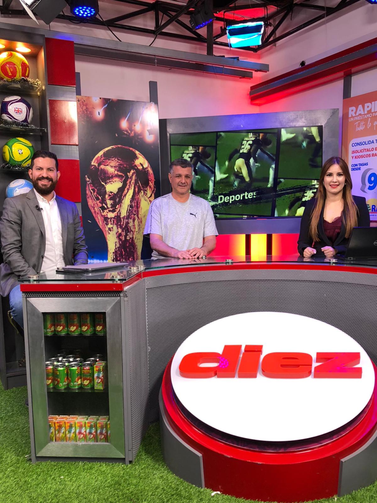 Diego Vázquez sostuvo una entrevista de 25 minutos en los estudios de DIEZ TV.