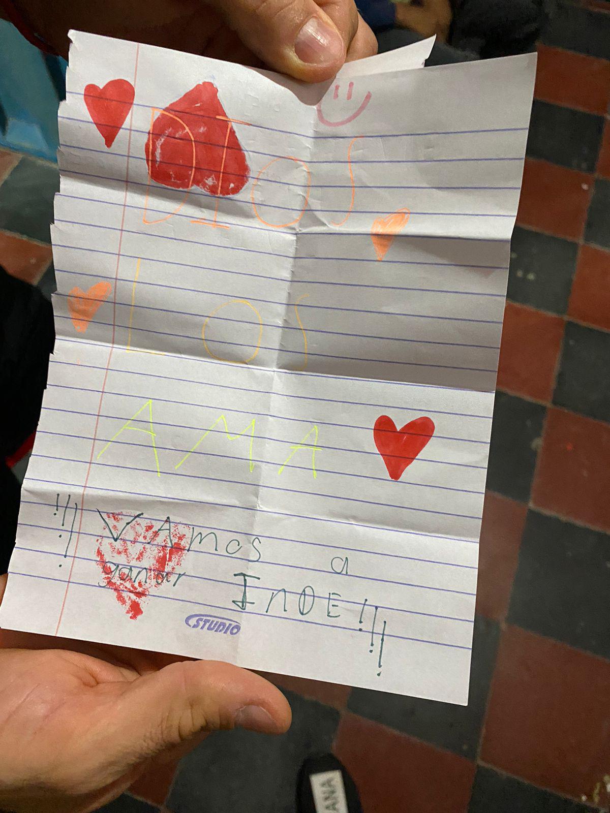 Los emotivos mensajes que dos pequeñas le enviaron a Álvaro Klussener y Diego Auzqui previo a la final del Ascenso