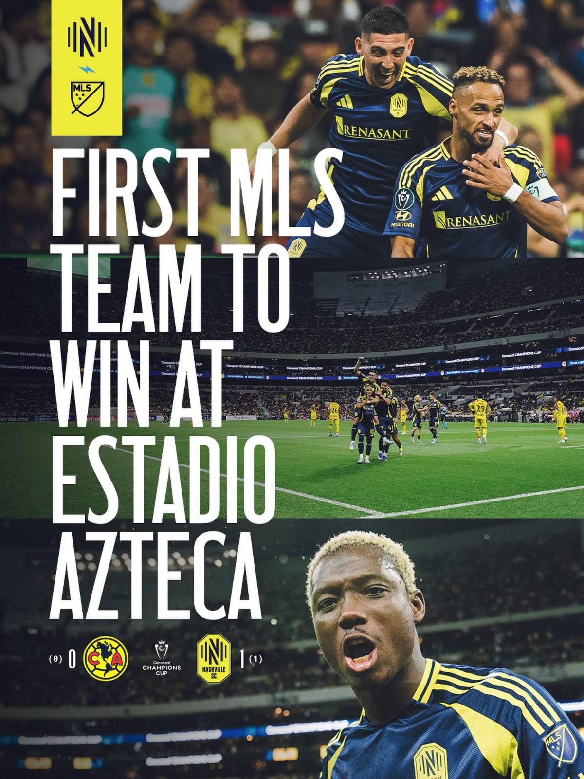 Nashville sigue festejando la eliminación del América: Hondureños destacan en las imágenes del club de la MLS