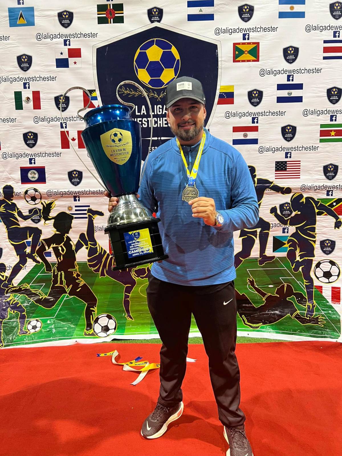 Daniel Collazo, el técnico argentino que conquistó 22 títulos en el 2023 en Estados Unidos y sueña con dirigir en Honduras