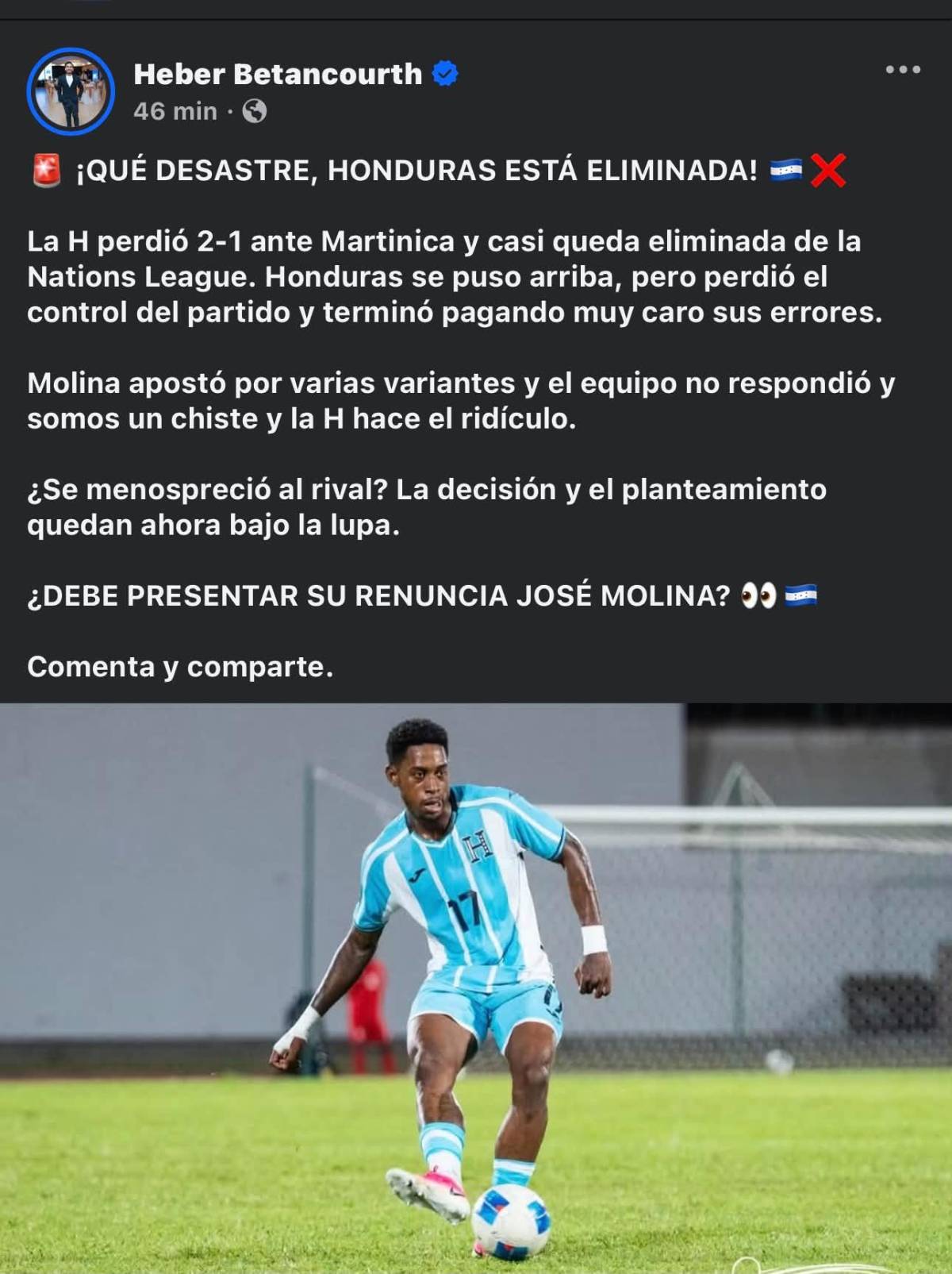 Tengan vergüenza: así reacciona la prensa tras el fracaso de Honduras