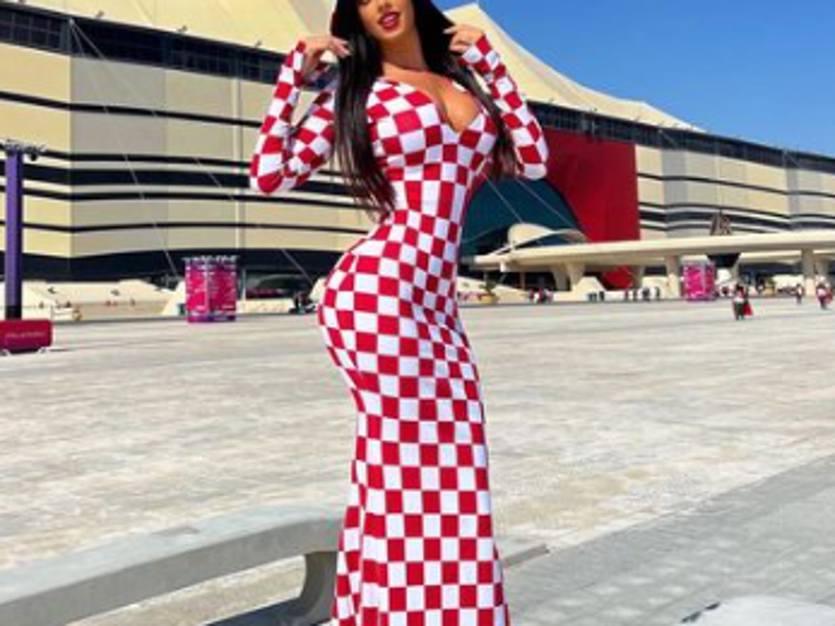 Así es la infartante modelo croata que desafía las normas de Qatar en el Mundial: ‘‘Esto es un desastre’’
