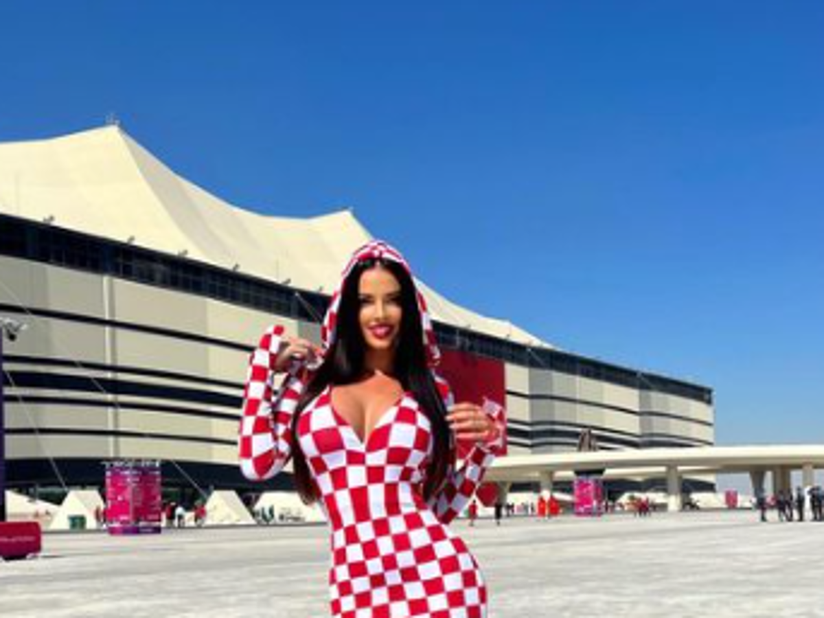 Así es la infartante modelo croata que desafía las normas de Qatar en el Mundial: ‘‘Esto es un desastre’’