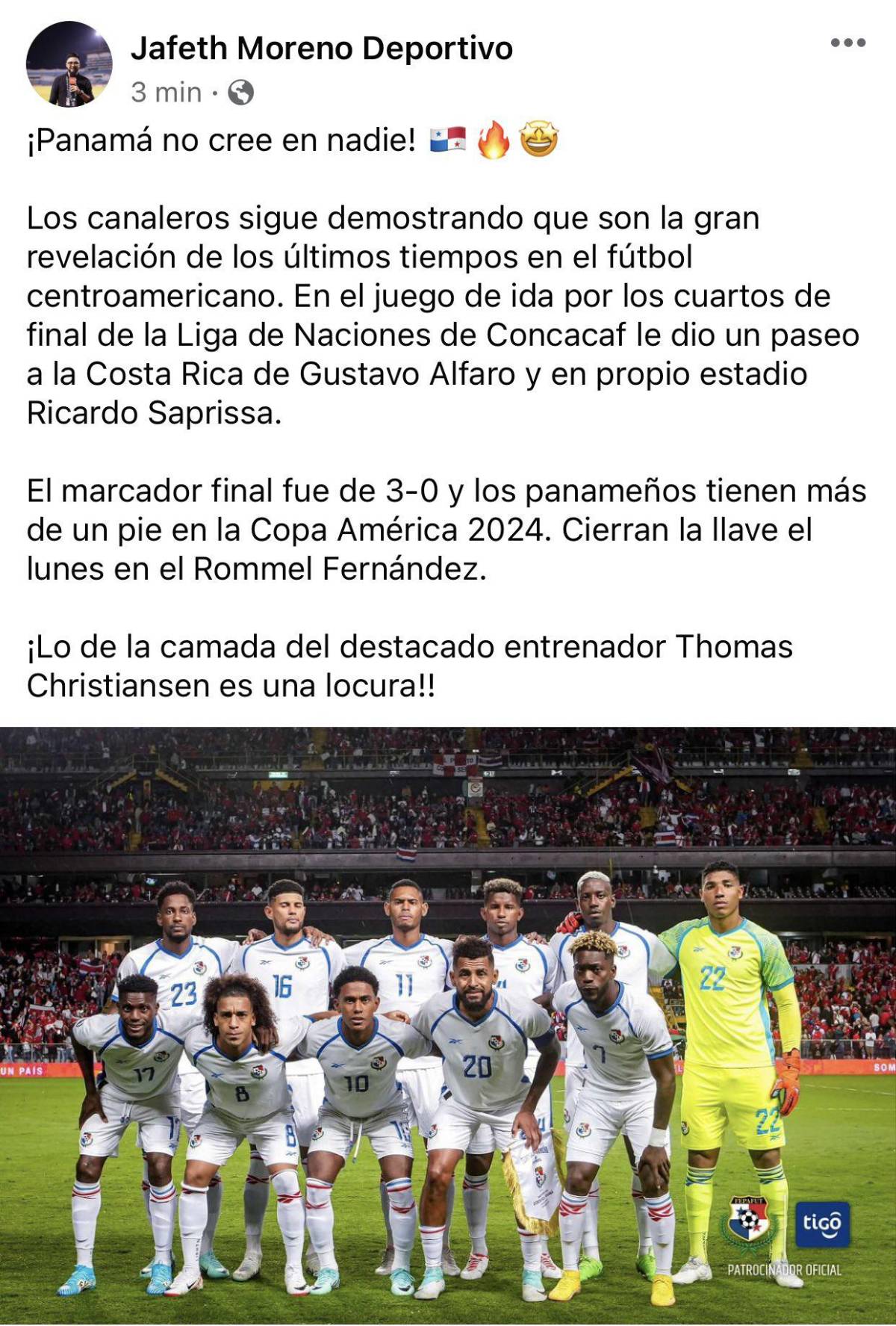 “Costa Rica tiene papá y se llama Panamá”: lo que dice la prensa tras el baile que le dieron a los ticos en la Nations League