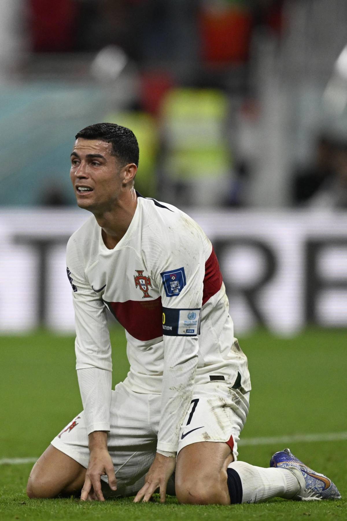 Lágrimas en su último Mundial: Las desgarradoras imágenes de Cristiano Ronaldo tras ser eliminado en Qatar 2022