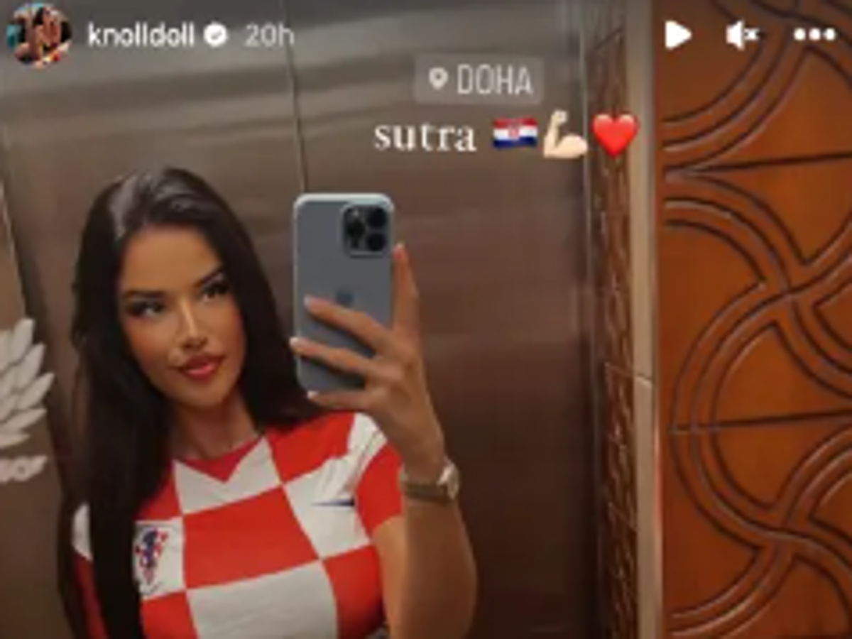 Así es la infartante modelo croata que desafía las normas de Qatar en el Mundial: ‘‘Esto es un desastre’’