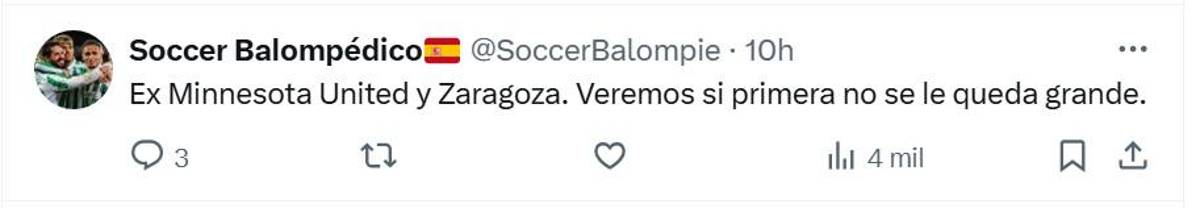 Le pone garra y corazón: aficionados se rinden ante el fichaje de Kervin Arriaga con el Levente