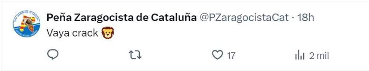 “Vaya crack, hágase la opción de compra”, afición de Zaragoza destacó a Kervin Arriaga al ser nombrado MVP del juego contra Málaga