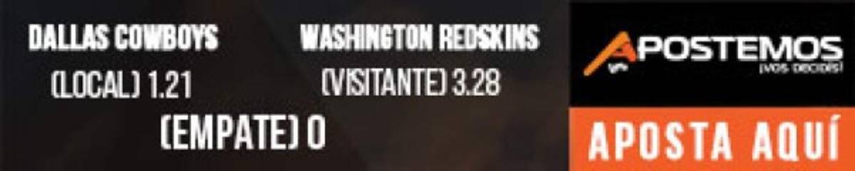 Los Dallas Cowboys reciben a Redskins en el inico de la semana 11 de la NFL