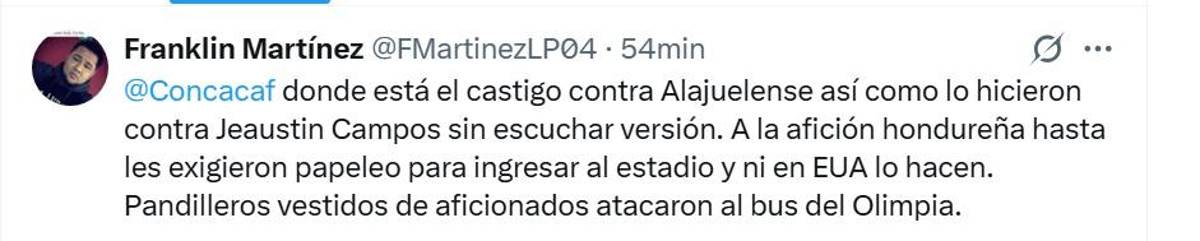 Vergüenza de ataque, descalificación y Concacaf se hará de la vista gorda: prensa de Honduras condena agresión contra Olimpia en Costa Rica