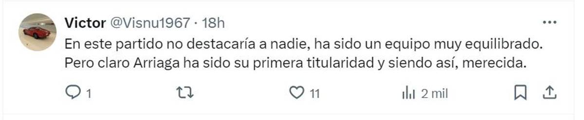 “Vaya crack, hágase la opción de compra”, afición de Zaragoza destacó a Kervin Arriaga al ser nombrado MVP del juego contra Málaga