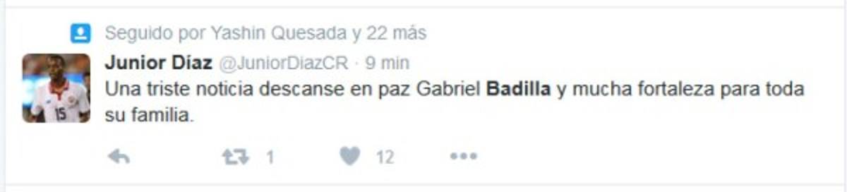 ¡QUÉ TRISTE! El fútbol costarricense llora la muerte de Gabriel Badilla