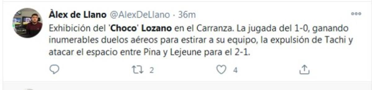 'Exhibición' y 'fulminante': Lo que dicen los medios tras el gol y las asistencias del Choco Lozano