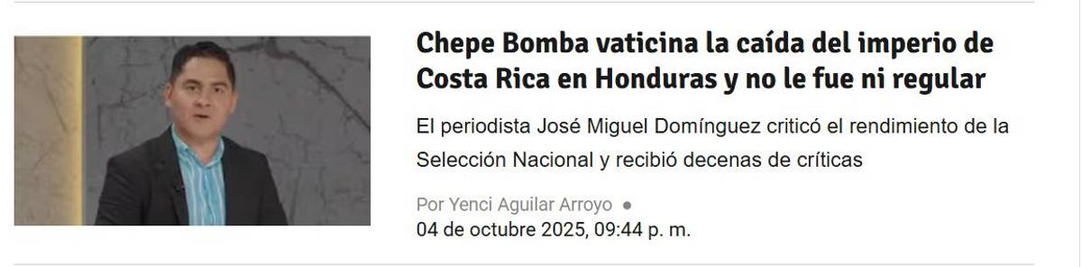 ChepeBomba dio su pronóstico del Honduras vs Costa Rica en eliminatoria y ticos rezan por futbolista lesionado: Kendal Waston tiene 52 goles