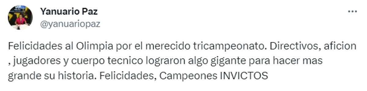 Rendidos ante el León: periodistas reaccionan por el título invicto de Olimpia y esto dicen sobre Motagua