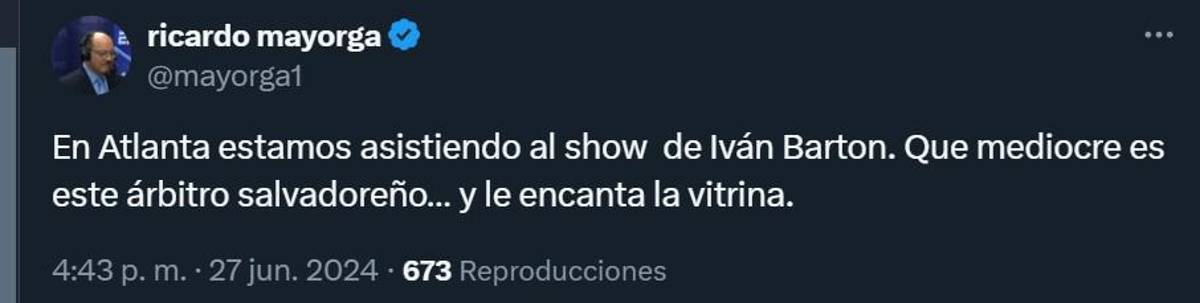 Destrozan a Iván Barton tras el batacazo de Panamá a USA: “Además de malo es un sinvergüenza”