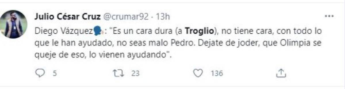 Lo que dicen: explosión de Pedro Troglio tras derrota ante Motagua rompió fronteras en las redes sociales