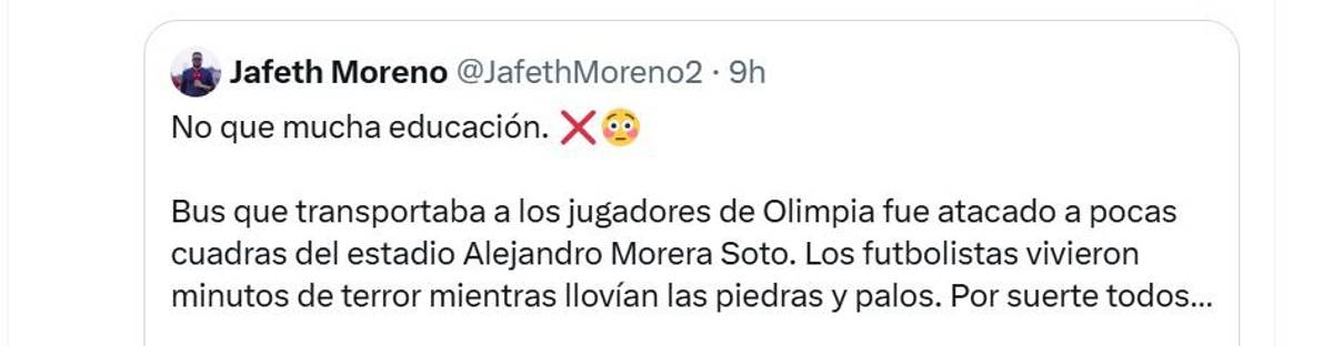 Vergüenza de ataque, descalificación y Concacaf se hará de la vista gorda: prensa de Honduras condena agresión contra Olimpia en Costa Rica