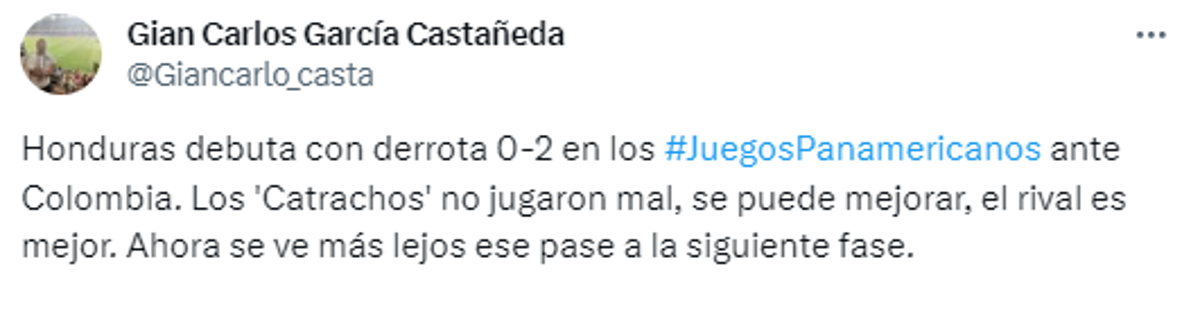 ¡Ya veían la derrota! Periodistas reaccionan por la triste presentación de Honduras en los Juegos Panamericanos 2023