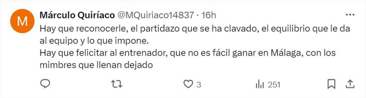 “Vaya crack, hágase la opción de compra”, afición de Zaragoza destacó a Kervin Arriaga al ser nombrado MVP del juego contra Málaga