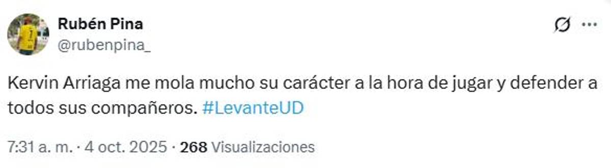 Afición del Levante alucina con Kervin Arriaga y el gesto del goleador: Qué falta nos hacía un jugador así