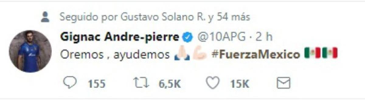 ¡Ojo! Famosos, deportistas e incluso Donald Trump envían sus mensajes de solidaridad a México