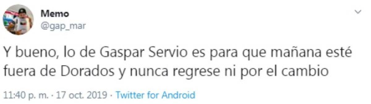 Lo que dicen en redes sociales de Gaspar Servio tras su polémico vídeo en Culiacán: 'Futbolista sin cerebro' 