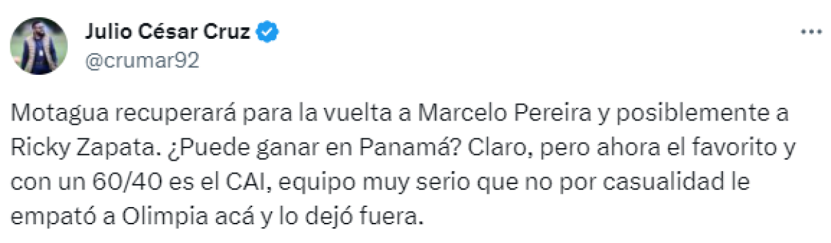 ¿Fue todo para Motagua? Periodistas reaccionan por el nuevo empate que sacó el CAI de Panamá en el Nacional
